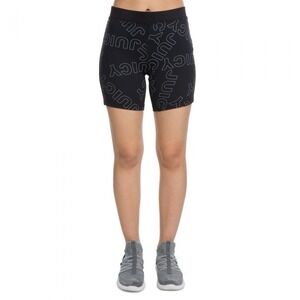 JUICY Couture Sport Active Shorts Gym AOP Print Black Women's Size S *NEW* $40
